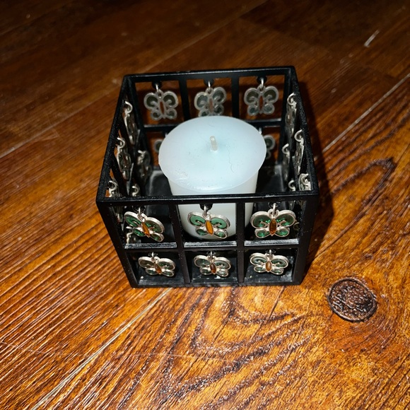 3/$10 Decorative Jewel Butterfly Candle Holder 3x3 - Picture 6 of 8